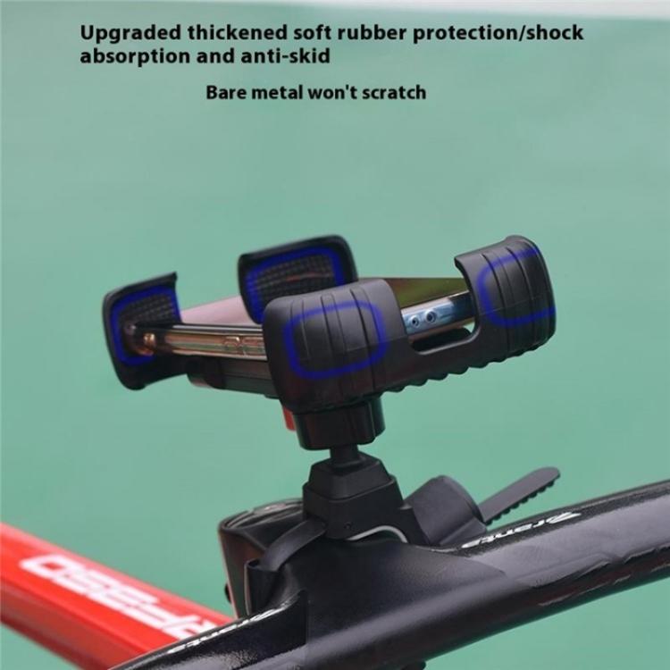 Z012 360 Degree Rotation Motorcycle Bicycle Handlebar Rearview Mirror Phone Mount(Handlebar) by bashfashion