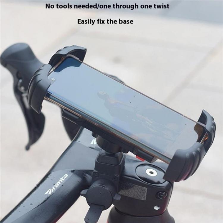 Z012 360 Degree Rotation Motorcycle Bicycle Handlebar Rearview Mirror Phone Mount(Handlebar) by bashfashion