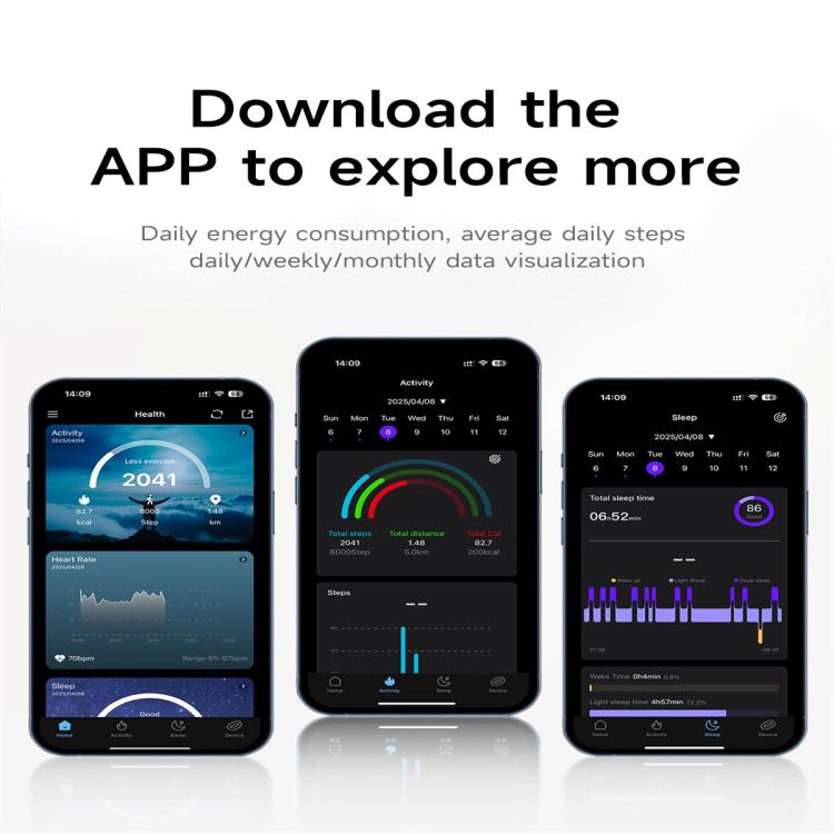 SY01 SIZE 8 Smart Ring, Support Heart Rate / Blood Oxygen / Sleep Monitoring / Multiple Sport Modes(Silver) by bashfashion