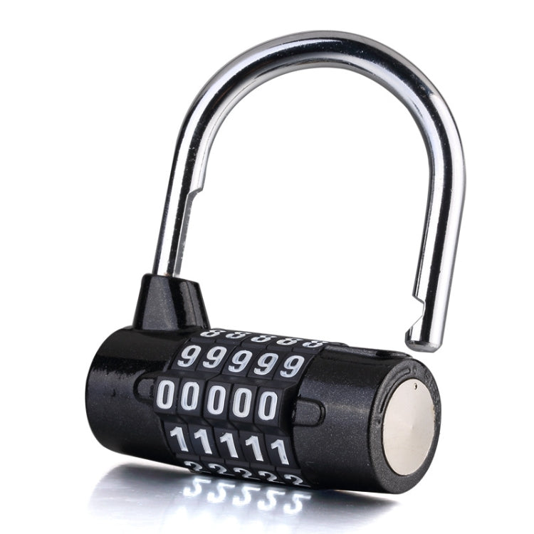 Large 5 Digit Combination Gym Cabinets Password Lock Tool Box Door Padlock(Black) by bashfashion
