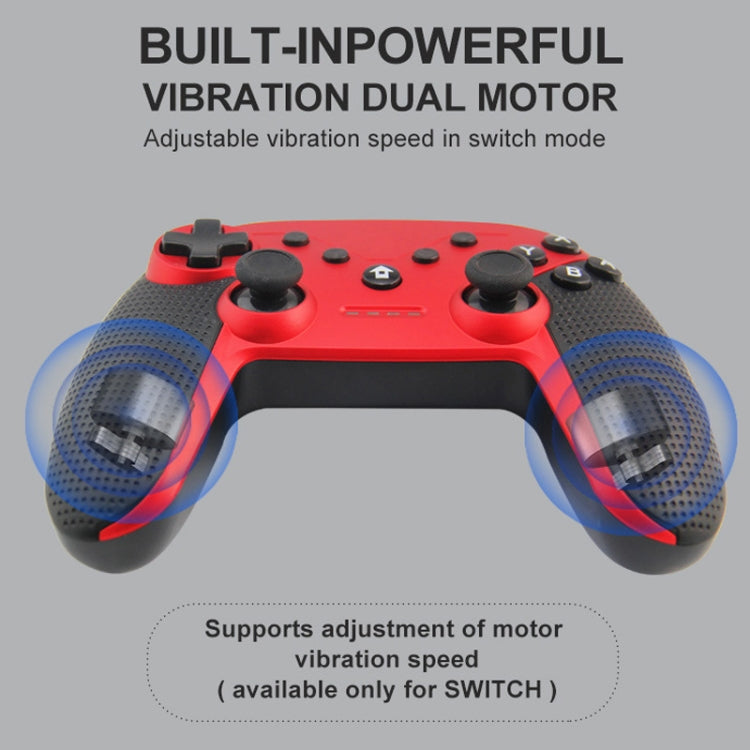 HS-SW520 3 In 1 Gamepad For Switch / PC / Android(Red) by bashfashion
