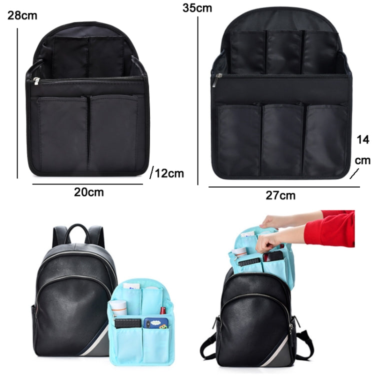 Schoolbag Separation Organizer Storage Bag Computer Backpack Liner Bag, Color: Large Light Blue by bashfashion