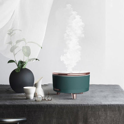 Ultrasonic Aromatherapy Diffuser Humidifier Essential Oil Diffuser EU Plug(Rose Red) by bashfashion