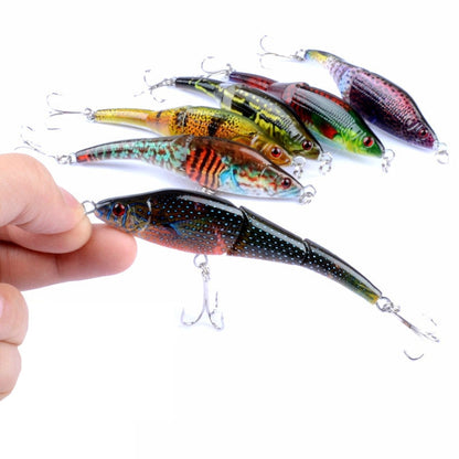 LB22 9.5cm/8.9g Multi-section VIB Plastic Hard Lures Painted Bionic Lures(5) by bashfashion