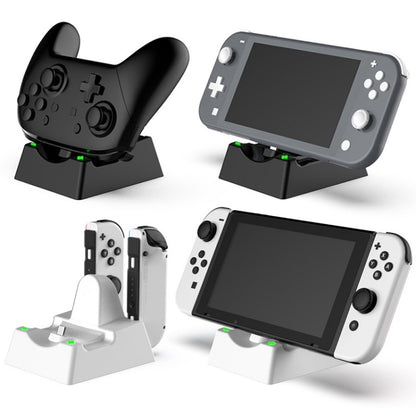 Game Console Handle Stand Charger For Nintendo Switch/Switch Oled/Switch Lite(Black) by bashfashion