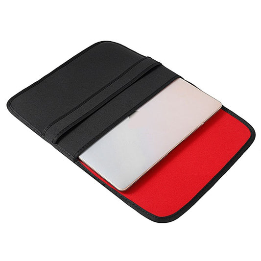 17 Inch Neoprene Laptop Lining Bag Horizontal Section Flap Clutch Bag(Purple) by bashfashion