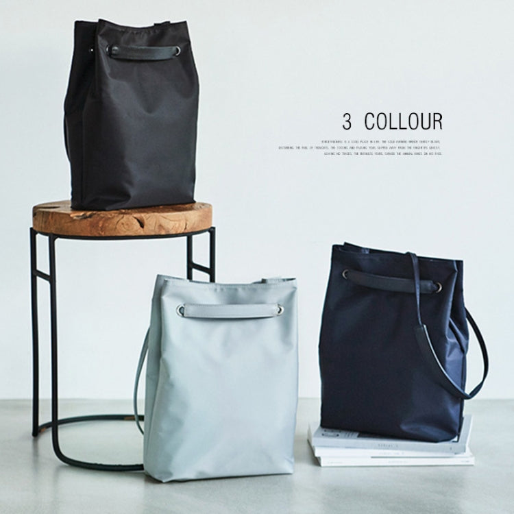 For Apple Macbook Shoulder / Handheld / Messenger Computer Bag, Size: Large(Navy+Black PU Power Bag) by bashfashion