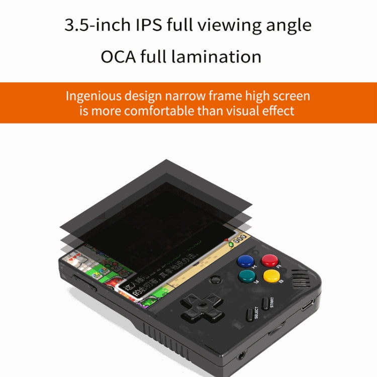 Miyoo Mini Plus 3.5 Inch IPS Screen Retro Handheld Game Console 32GB 9K Games(Grey) by bashfashion