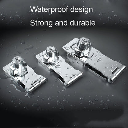 2.5 inch Non-Interlocking No Hole Hook With Locking Hasp Chest Of Drawers Door Lock With Iron Key by bashfashion