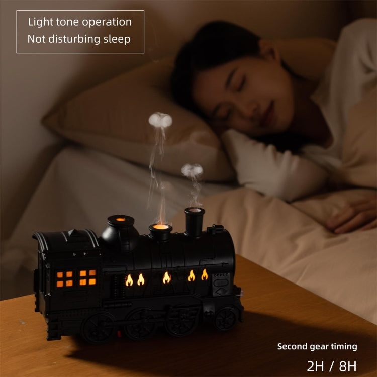 300ml Small Train Essential Oil Diffuser Humidifier With Remote Control EU Plug by bashfashion