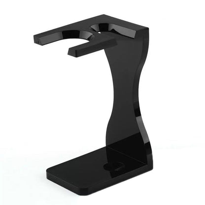 3pcs /Set Men Foam Manual Wooden Handle Beard Brush Set, Color: Nylon Wool Silver by bashfashion