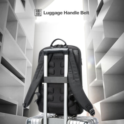 Bopai First-Layer Cowhide Business Commuter Waterproof And Lightweight Laptop Backpack, Color: Flagship by Bopai