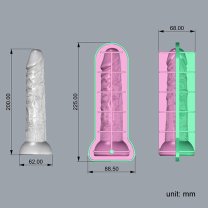 Large Silicone Spoof Ice Lattice Mold With Lid Ice Maker Self-Sealing Ice Molds(Brown) by bashfashion