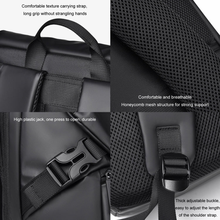 WEPOWER Men Double Shoulder Bag Large-capacity Computer Bag Traveling Backpack(Grey) by WEPOWER