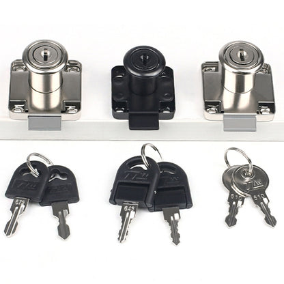 Drawer Lock Furniture Closet Door Office Filing Cabinet Lock, Model: 136-22(Silver Folding Key) by bashfashion