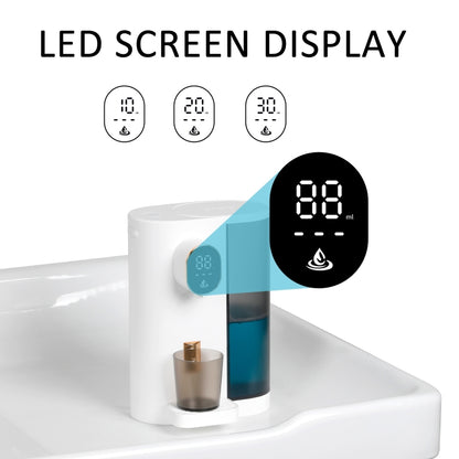 600ml Automatic Mouthwash Dispenser 4 Levels Quantitative with 2 Cups(Navy Blue) by bashfashion