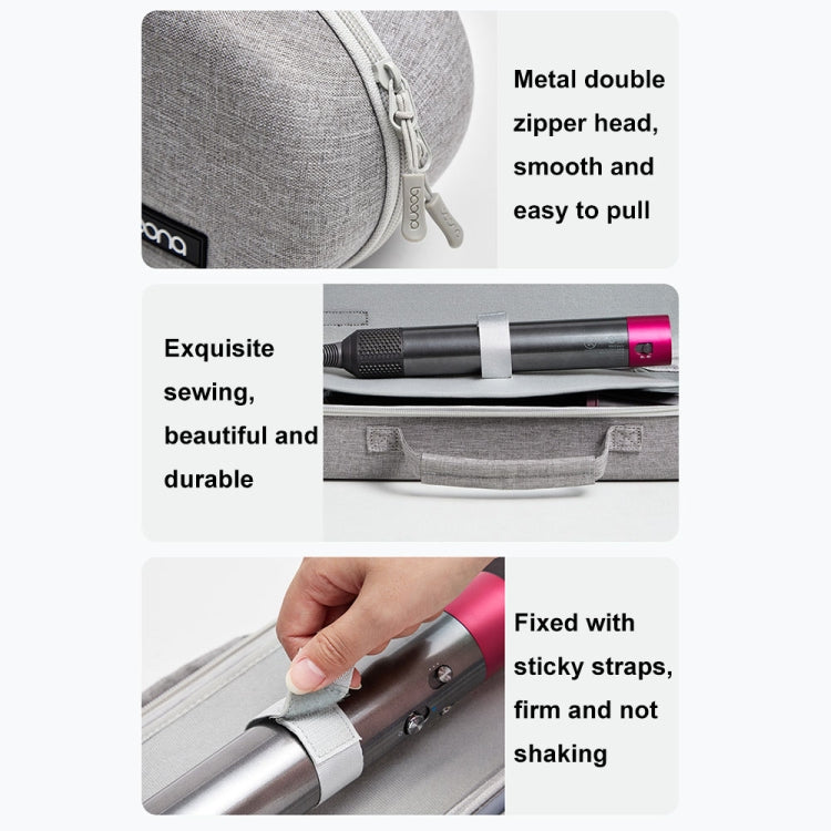 Baona BN-F037 For Dyson HS05 HS01 Large-capacity Handheld Curling Iron Storage Bag(Black) by Baona