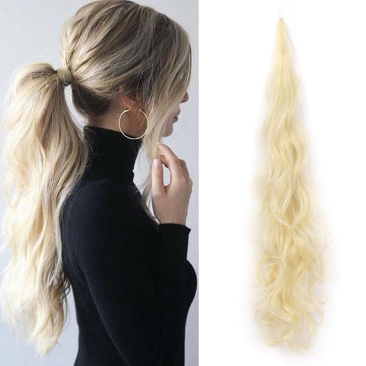 Ladies Wrap Around Magic Wand Ponytail Long Curly Wig, Color: 8M25# by bashfashion