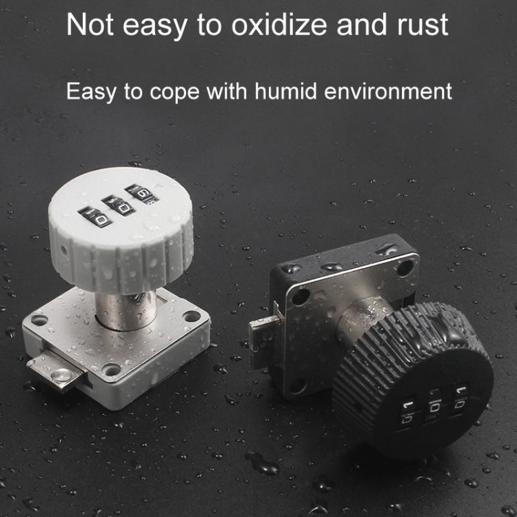 Home Cabinet Desk Drawer Combination Lock Lockers File Security Latches, Style: Black Beveled by bashfashion