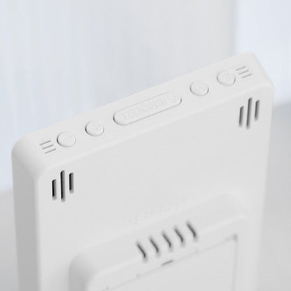 Multifunctional Temperature / Humidity Display Electronic Alarm Clock, Color: Blue White by bashfashion