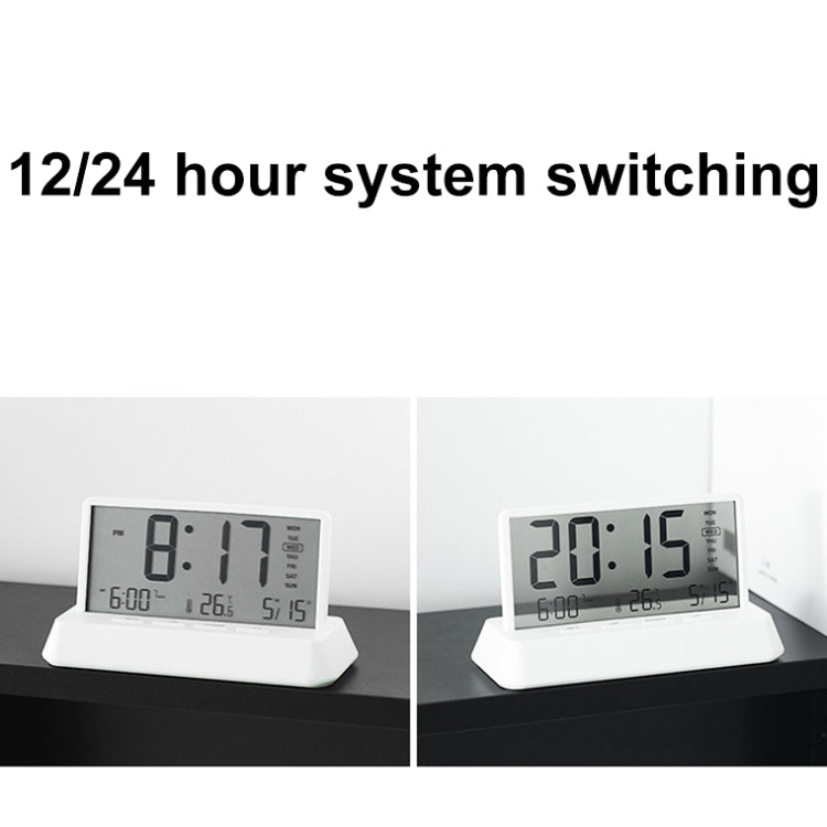 Multifunctional Temperature / Date Display Electronic Alarm Clock(Black Opaque) by bashfashion
