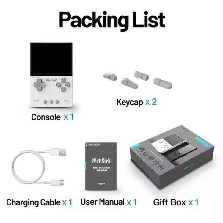 TRIMUI BRICK Open Source Pocket Console Portable Wireless Bluetooth HD Retro Arcade, Size: 256G(Black) by TRIMUI