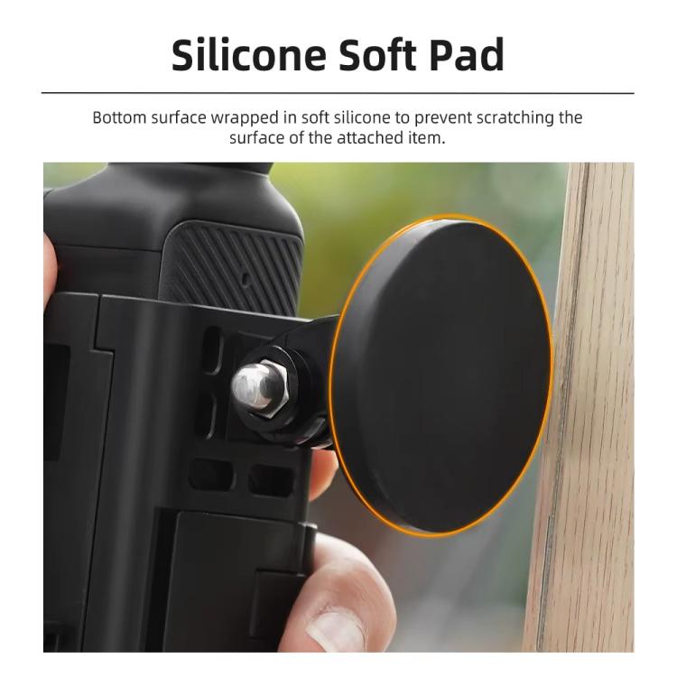 6pcs /Set For DJI Osmo Pocket 3 Flymile Magnetic Bracket Fixed Base Back Clip Adapter Bezel Accessories by Flymile