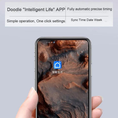 Wifi App Control LED Digital Wall Clock With RGB Light Multi-Functional Alarm Clock(White Shell Black Surface) by bashfashion