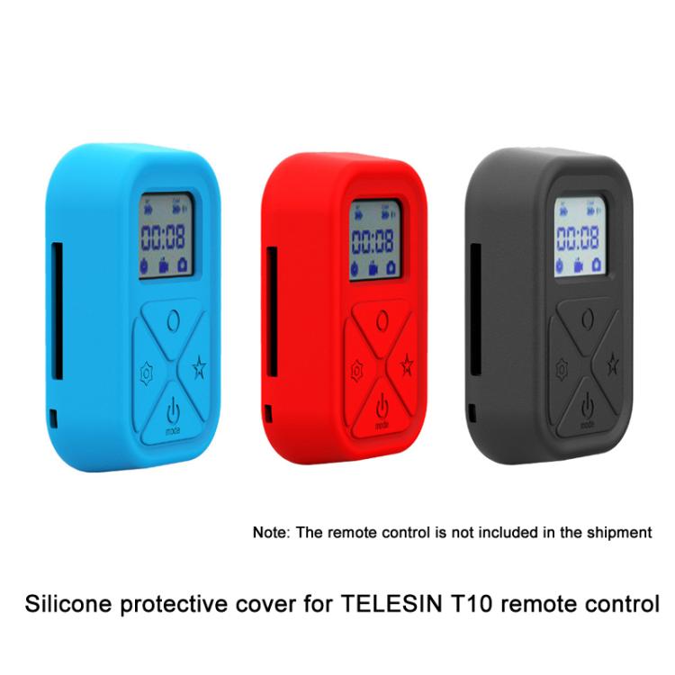 For TELESIN T10 Remote Control Silicone Protective Case Anti-scratch and Drop-proof Cover(Red) by bashfashion