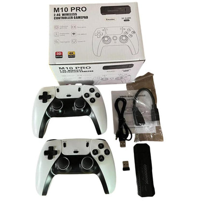 M10 Pro 4K TV Game Player 3D HD Retro Video Game Console 128G With Wired Controller by bashfashion