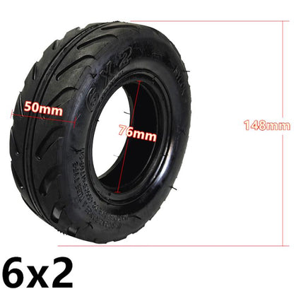 6 x 2 Thickened 6 inch Electrical Scooter Tire Accessories, Style: Inner And Outer Tire by bashfashion