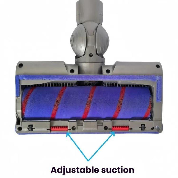 Adjustable Suction Floor Brush for Dyson V7 / V8 / V10 / V11 / V15 / G5 Vacuum Cleaners, Spec: Direct Drive Head+Soft Roller Set by bashfashion