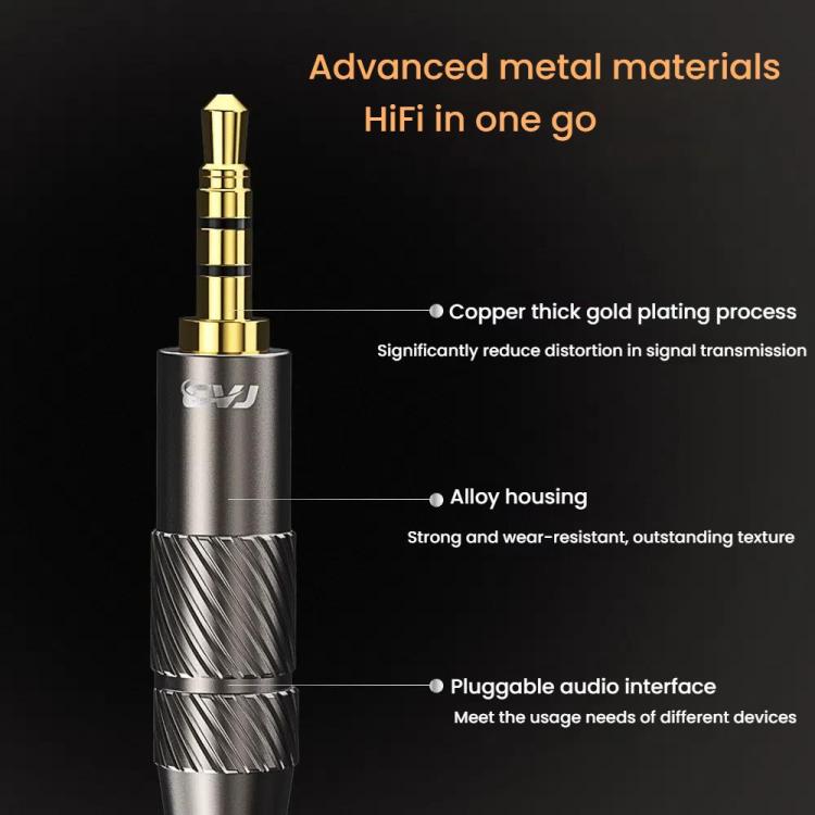 CVJ VS400 Interchangeable Audio Plug Oxygen-Free Copper Headphone Upgrade Cable, Style: Type-C 0.78mm by CVJ