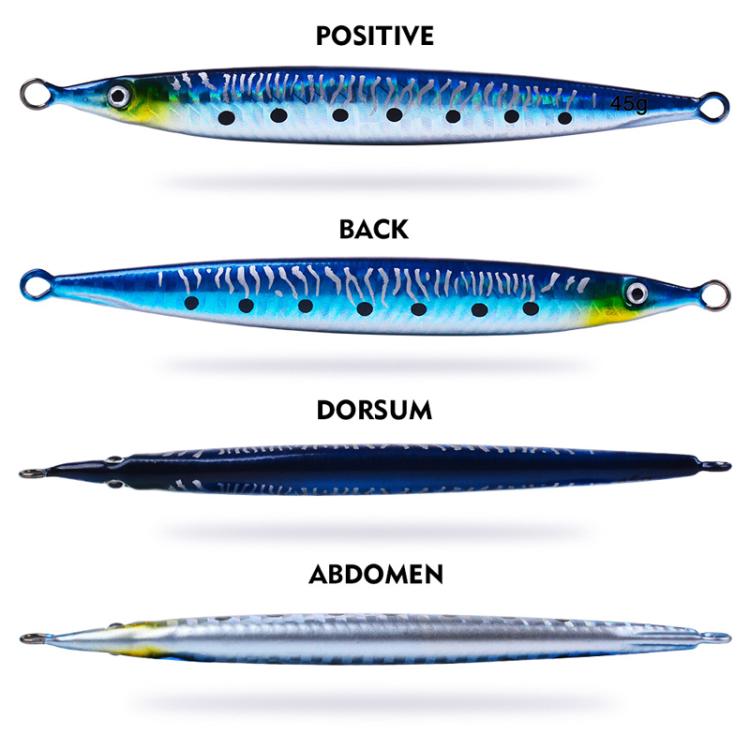 28G PROBEROS LF151 Long-Distance Casting Sinking Lure 3D Fast-Draw Sea Fishing Mackerel Hook(C) by PROBEROS
