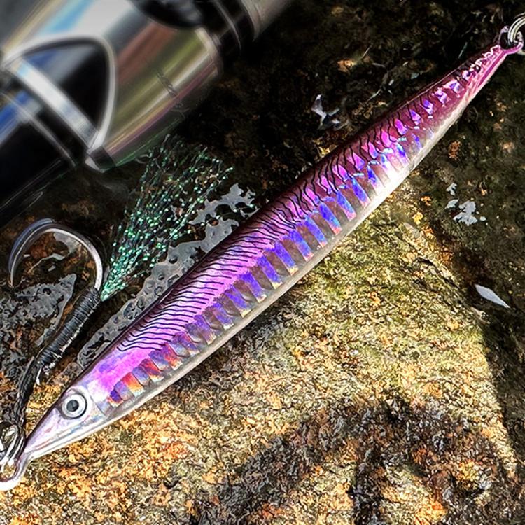 45G PROBEROS LF151 Long-Distance Casting Sinking Lure 3D Fast-Draw Sea Fishing Mackerel Hook(C) by PROBEROS