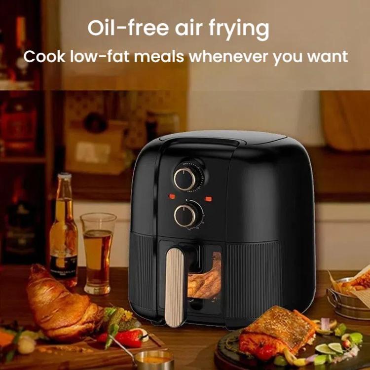10L Large Capacity Air Fryer Multifunctional Electric Fryer French Fry Maker, EU Plug, Style: Dual-control Mechanical Visible by bashfashion